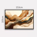 Ver imagem 3 de Quadro Abstrato Moderno Grande - Ondas em Harmonia 153x103