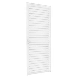 Porta Palheta 2,10 X 0,80 Esquerda Alumínio Branco - 2