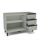 Ver imagem 4 de Balcão de Cozinha 120x81cm com 3 Gavetas e 2 Portas Verde 250003