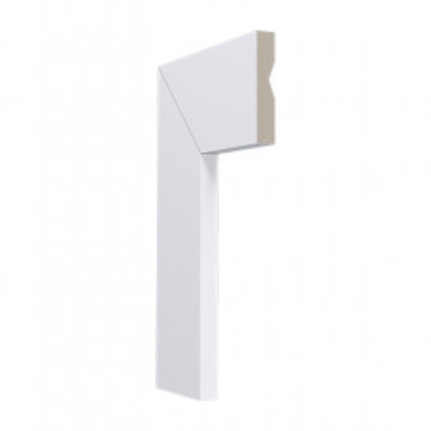 Guarnição Poliestireno Branco 7cm Liso Lev71 - Santa Luzia:branco