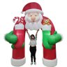 Arco Inflavel de Natal Gigante 3 Metros e 60 cm Papai Noel Natalino Led Enfeite Portal Empresa - 1
