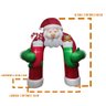 Arco Inflavel de Natal Gigante 3 Metros e 60 cm Papai Noel Natalino Led Enfeite Portal Empresa - 2