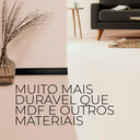 Ver imagem 6 de Kit 10 Barras Rodapé Poliestireno 10cm Frisado Preto 2m Rm Decor