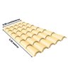 Kit com 15 Telhas Pvc Colonial 328x86cm Permatti - 3