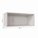 Ver imagem 4 de Armário Aéreo Porta Basculante 90cm Arizona CabeCasa MadeiraOriginals Branco