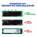 Ver imagem 3 de Case para Ssd M2 Sata 3 2.5 Polegadas Cs-m2-01 F3