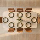 Ver imagem 2 de Conjunto Sala de Jantar 1 Mesa Retangular Tali 210cm 8 Cadeiras Miriti CabeCasa MadeiraOriginals