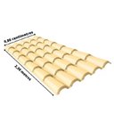 Ver imagem 3 de Kit com 5 Telhas Pvc Colonial 230x86cm 