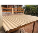 Ver imagem 1 de Kit 20 Telhas Colonial PVC 2,30x0,86 5 Ondas Permatti Bege/Marfim