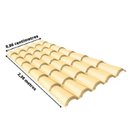 Ver imagem 2 de Kit 20 Telhas Colonial PVC 2,30x0,86 5 Ondas Permatti