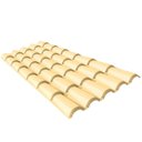 Ver imagem 3 de Kit 20 Telhas Colonial PVC 2,30x0,86 5 Ondas Permatti