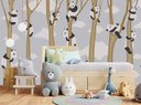 Ver imagem 3 de Papel de Parede Infantil Urso Panda Árvore para Quarto de Bebê M² Pp150