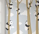 Ver imagem 2 de Papel de Parede Infantil Urso Panda Árvore para Quarto de Bebê M² Pp150