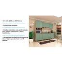 Ver imagem 4 de Armário De Cozinha 5 Peças Sem Tampo De 120 Crema Com Verde