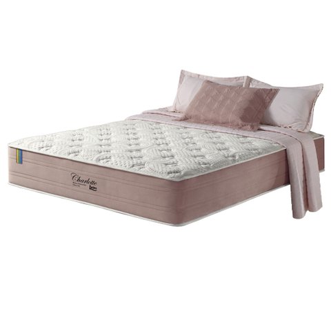 Colchão Queen Anjos Molas Ensacadas Visco Gel Charlotte 158x198x36