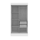 Ver imagem 3 de Guarda Roupa Lyon 2 Portas 2 Gavetas Off White Nogueira Doripel