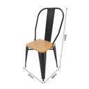 Ver imagem 5 de Kit 5 Conjuntos de Mesa Industrial Premium Tolix 2 Cadeiras Pretas em Aço Assento Sublimado
