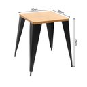 Ver imagem 6 de Kit 5 Conjuntos de Mesa Industrial Premium Tolix 2 Cadeiras Pretas em Aço Assento Sublimado