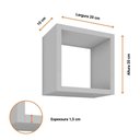 Ver imagem 3 de Nicho Kit C/ 3 Peças Organização E Decoração Quarto, Cozinha, Sala, Banheiro, Escritório Liz