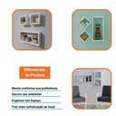Ver imagem 5 de Nicho Kit C/ 3 Peças Organização E Decoração Quarto, Cozinha, Sala, Banheiro, Escritório Liz