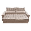 Ver imagem 5 de Sofá Retrátil e Reclinável 2,75m Cama inBox Big Star com SoftGel D40 Velupluma Bege