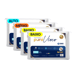 Kit Travesseiro Puro Visco Família Sonos 4 Peças - 2