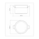 Ver imagem 6 de Caldeirão Tramontina Professional em Aço Inox com Fundo Triplo sem Tampa 50 Cm 58 L