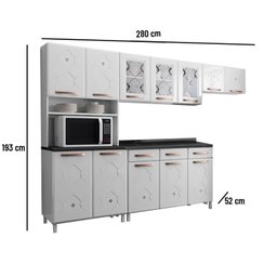Cozinha de Aço Completa  Mirage com Balcão - 4