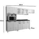 Ver imagem 4 de Cozinha de Aço Completa Modulada Telasul Mirage com Balcão Branco