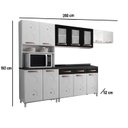 Ver imagem 4 de Cozinha de Aço Completa Modulada Telasul Mirage com Balcão Branco/Preto