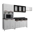 Ver imagem 3 de Cozinha de Aço Completa Modulada Telasul Mirage com Balcão Branco/Preto