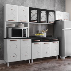 Cozinha de Aço Completa  Mirage com Balcão