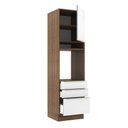 Ver mais imagens de Torre Quente 60 Cm 1 Porta 3 Gavetas Rustic/Branco Veludo