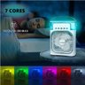 Ventilador Mini Ar Condicionado Climatizador Agua e Gelo com Led Portátil - 3 Velocidades - 5