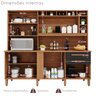 Cozinha Compacta 100% MDF 8 Portas 2 Gavetas Millena Yescasa - 5