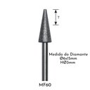Ver imagem 1 de Ponta Rotativa Diamantada Individual Haste Ø3mm Politone Modelo Mf60