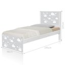 Ver imagem 2 de Cama Tema Solteiro Nuvem Cinza