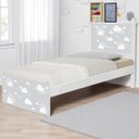 Ver imagem 1 de Cama Tema Solteiro Nuvem Cinza