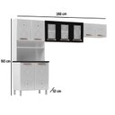 Ver imagem 4 de Cozinha de Aço Compacta Modulada Telasul Mirage 3 Peças Branco/Beranco/Preto