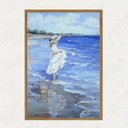 Ver imagem 2 de Quadro Menina na Praia Sally Rio de Janeiro Decoração de Casa