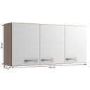 Ver imagem 3 de Armário de Cozinha Aéreo Suspenso 3 Portas