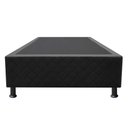 Ver imagem 6 de Base Box para Cama Solteiro 88x188cm Liz S05 Suede Bordado Preto - Mpozenato