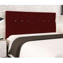 Ver imagem 3 de Cabeceira Estofada Box Casal Encosto para Cama Audi X1 144x126 Marsala