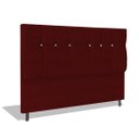 Ver imagem 1 de Cabeceira Estofada Box Casal Encosto para Cama Audi X1 144x126 Marsala