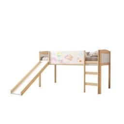 Cama Alta com Escorregador e Lousa Madeira Maciça/mdf Exclusive Casatema - 2