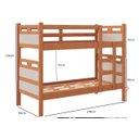 Ver imagem 3 de Beliche Duas Camas Solteiro Jaspe MDF com 2 Colchões -NT/OFF