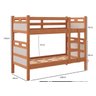 Beliche Duas Camas Solteiro Jaspe MDF com 2 Colchões -NT/OFF - 3