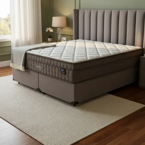 Cama Box com Colchão de Espuma D70 Pillow In Ultra Dream Anjos Queen 158cm