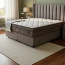 Ver imagem 1 de Cama Box com Colchão de Espuma D70 Pillow In Ultra Dream Anjos Queen 158cm