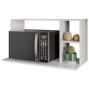Ver imagem 1 de Suporte Microondas 2 Nichos Laila 80 Cm Bp Eratto Moveis - Branco